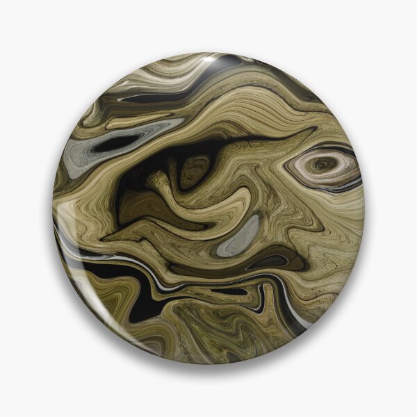Artikelvorschau, Emile - Contemporary Abstract - Fluid Painting - Marbling Art - Dark Khaki  entworfen und verkauft von Studio Grafiikka.