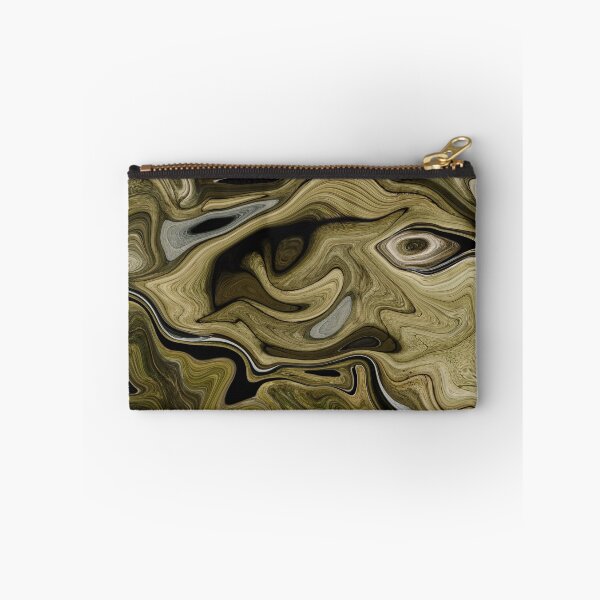 Item preview, Emile - Contemporary Abstract - Fluid Painting - Marbling Art - Dark Khaki  designed and sold by Studio Grafiikka.
