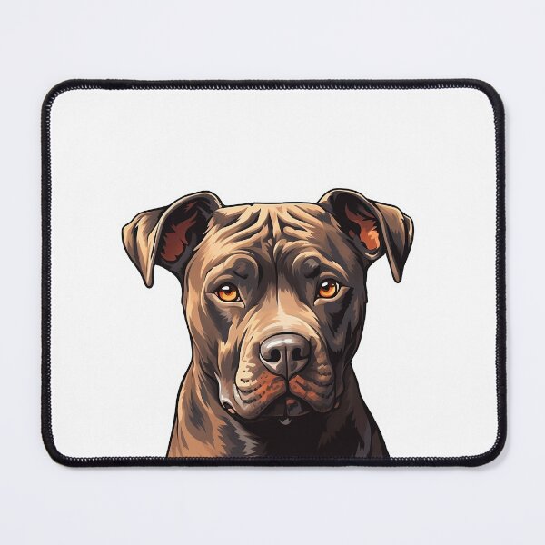 Item preview, Illustration of an adorable Pitbull designed and sold by StephyCreative.