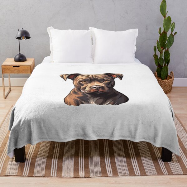 Item preview, Illustration of an adorable Pitbull designed and sold by StephyCreative.