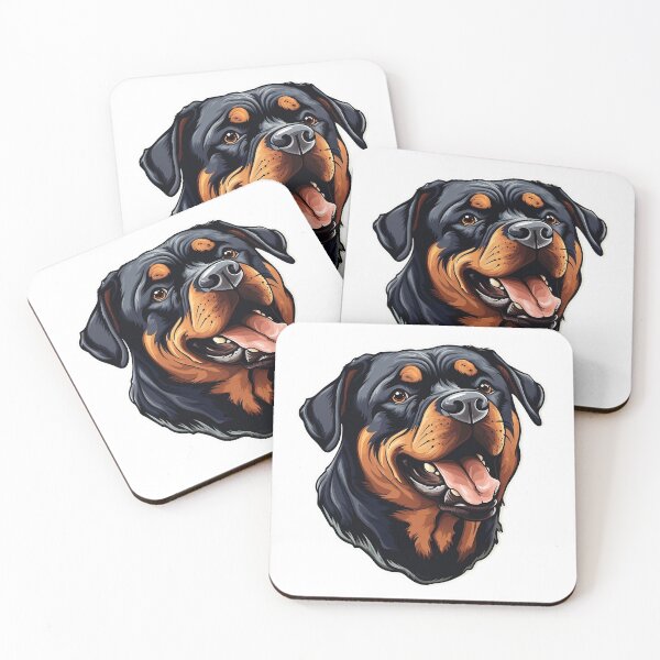 Item preview, Illustration of an adorable Rottweiler designed and sold by StephyCreative.