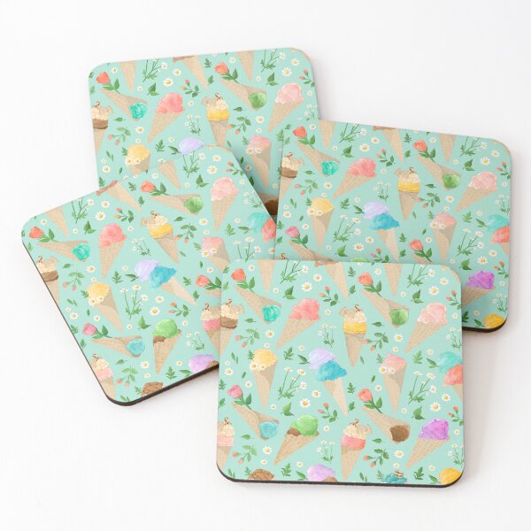 Item preview, Watercolour Icecream Cones designed and sold by OranelloDesigns.