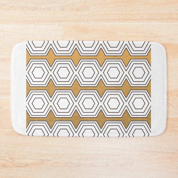 Artikelvorschau, Geometric Hexagon Pattern 01 - Off White entworfen und verkauft von Studio Grafiikka.