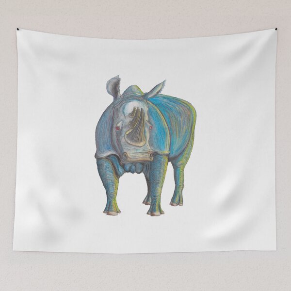 Item preview, Rhino, Big Blue aka Puff  designed and sold by AJLeibengeist.