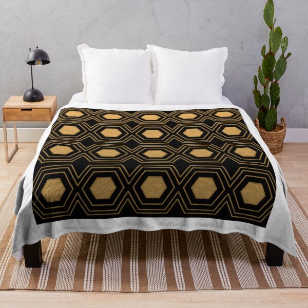 Artikelvorschau, Geometric Hexagon Pattern 02 - Black entworfen und verkauft von Studio Grafiikka.