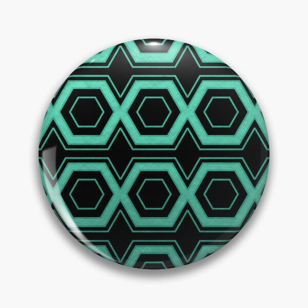 Artikelvorschau, Geometric Hexagon Pattern - Cyan entworfen und verkauft von Studio Grafiikka.