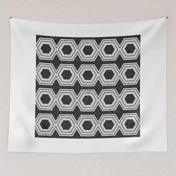 Artikelvorschau, Geometric Hexagon Pattern - Stone entworfen und verkauft von Studio Grafiikka.