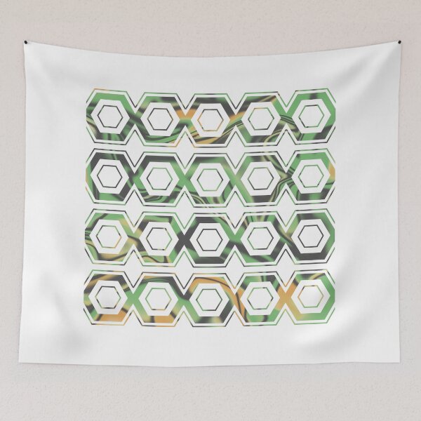 Artikelvorschau, Geometric Hexagon Pattern 02 - Off White entworfen und verkauft von Studio Grafiikka.