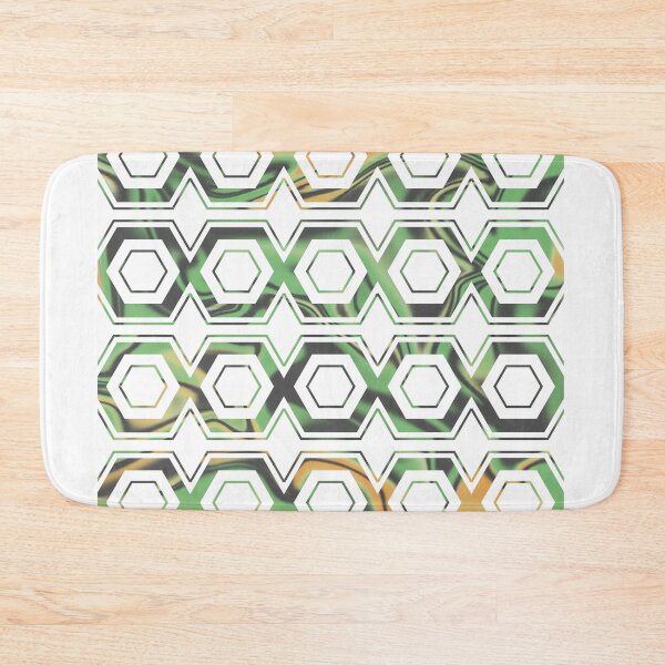 Artikelvorschau, Geometric Hexagon Pattern 02 - Off White entworfen und verkauft von Studio Grafiikka.