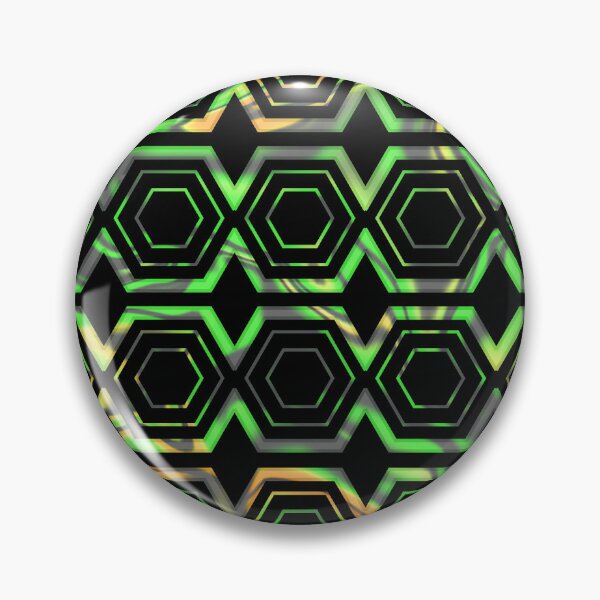 Artikelvorschau, Geometric Hexagon Pattern - Lime Green entworfen und verkauft von Studio Grafiikka.