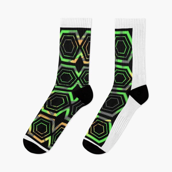 Artikelvorschau, Geometric Hexagon Pattern - Lime Green entworfen und verkauft von Studio Grafiikka.