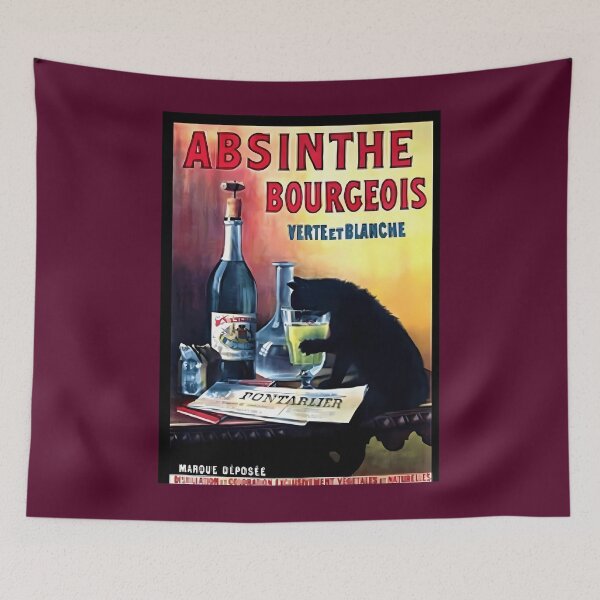 Aperçu de l'œuvre Vintage Marque Deposee Absinthe Bourgeois Lithographie Wall Art Impression métallique créée et vendue par ircnhugxiay69.