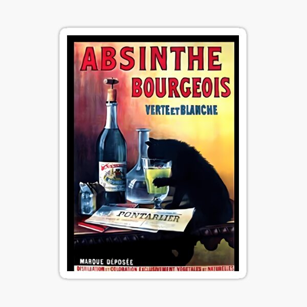 Artikel-Vorschau von Vintage Marque Deposee Absinthe Bourgeois Lithographie Wandkunst Metalldruck, designt und verkauft von ircnhugxiay69.