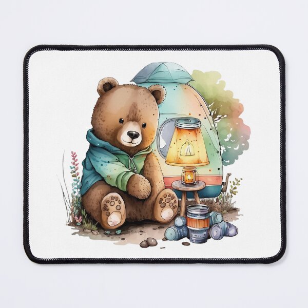 Item preview, Bear Camping Watercolor designed and sold by BobilandStore.