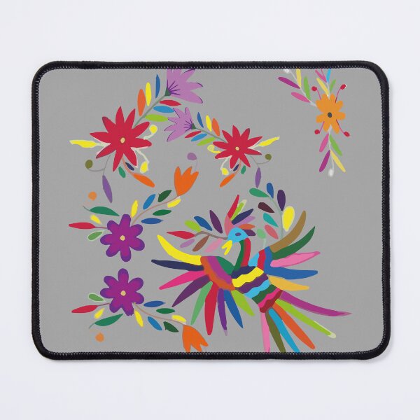 Item preview, Mexican handmade embroidery multicolor otomí tenango bird and flowers designed and sold by T-Mex.