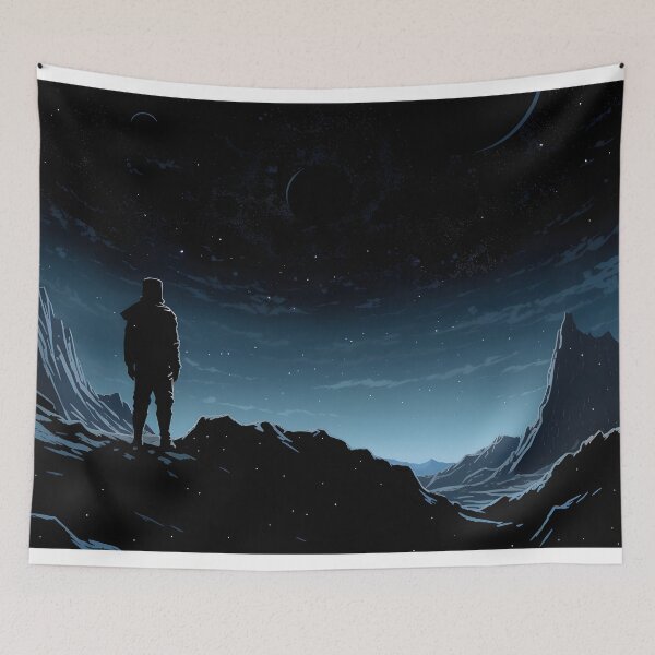 Item preview, Night Sky Over Mountains: Interstellar Comic Art designed and sold by BNCH44.