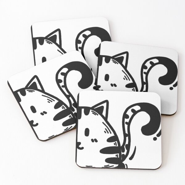 Artikelvorschau, Black and White Cat spielt Verstecken entworfen und verkauft von SceneryStudio.