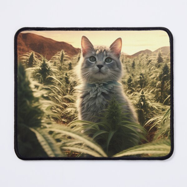 Item preview, Cat In A Field of Weed designed and sold by Talevin.