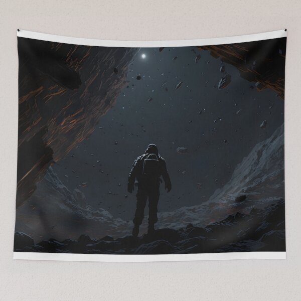 Item preview, Dark Cave Exploration: Silhouettes in Space Art designed and sold by BNCH44.