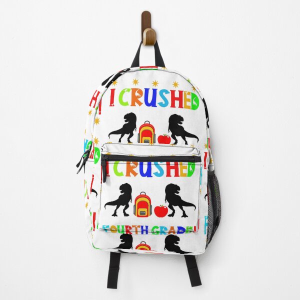 Item preview, I crushed fourth grade! Backpack and apple. designed and sold by TJHstudio.