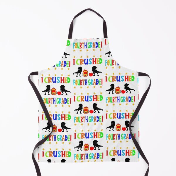 Item preview, I crushed fourth grade! Backpack and apple. designed and sold by TJHstudio.