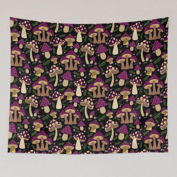 Item preview, Purple Mushroom forest | Seamless Patterns designed and sold by NellyDS17.
