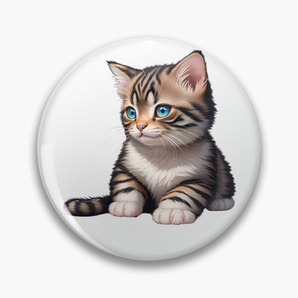 Item preview, Realistic graphic art kitten designed and sold by mesato.