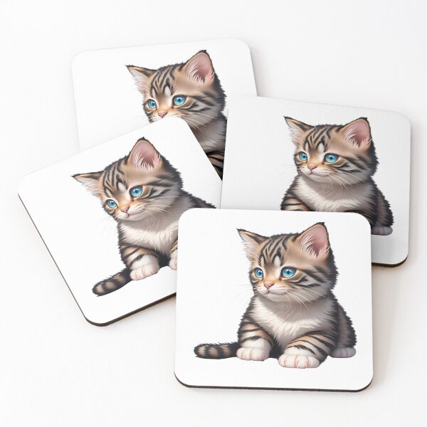 Item preview, Realistic graphic art kitten designed and sold by mesato.