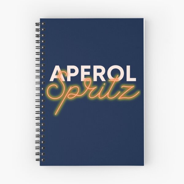 Item preview, Aperol Spritz slogan fun orange glow typography celebrating the taste of summer      designed and sold by gomezethelbert.