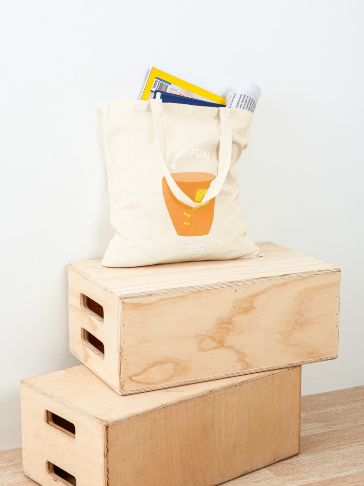 Thumbnail 4 of 5, Tote Bag, Fun Cup - white text designed and sold by PhoenixSupport.