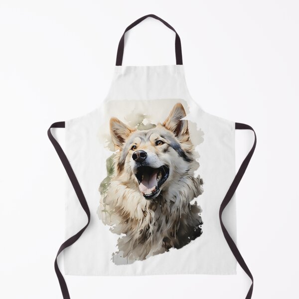 Item preview, Playful Wolf: Digital Art Painting with Realistic Watercolor Style designed and sold by BNCH44.