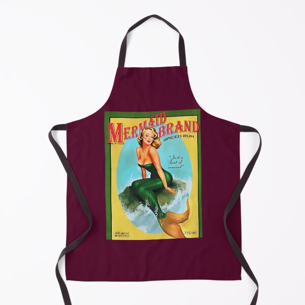 Item preview, Vintage Mermaid Spiced Jamaican Rum Lithograph Wall Art Photographic Print designed and sold by ircnhugxiay69.