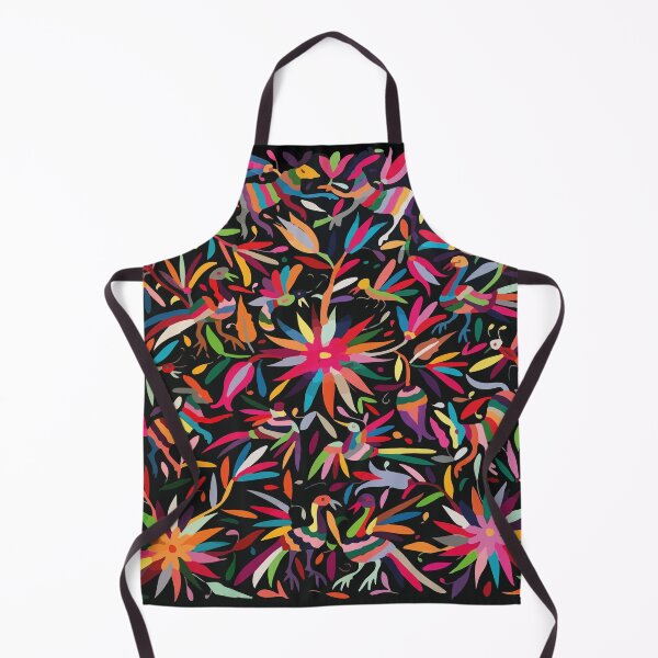 Item preview, Otomí Mexican multicolor embroidery colorful traditional print flowers and animals interior design designed and sold by T-Mex.