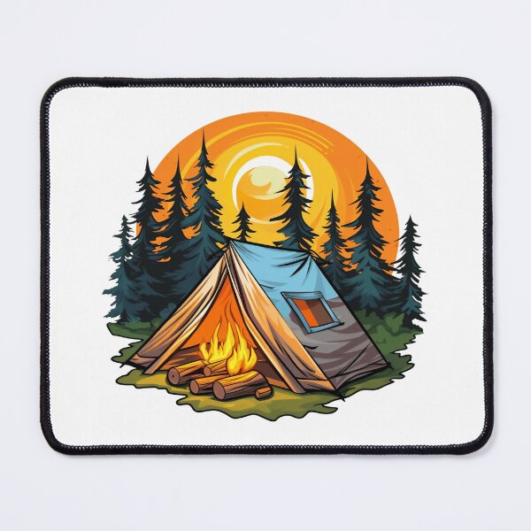 Item preview, Mountain Campfire With Tent designed and sold by BobilandStore.