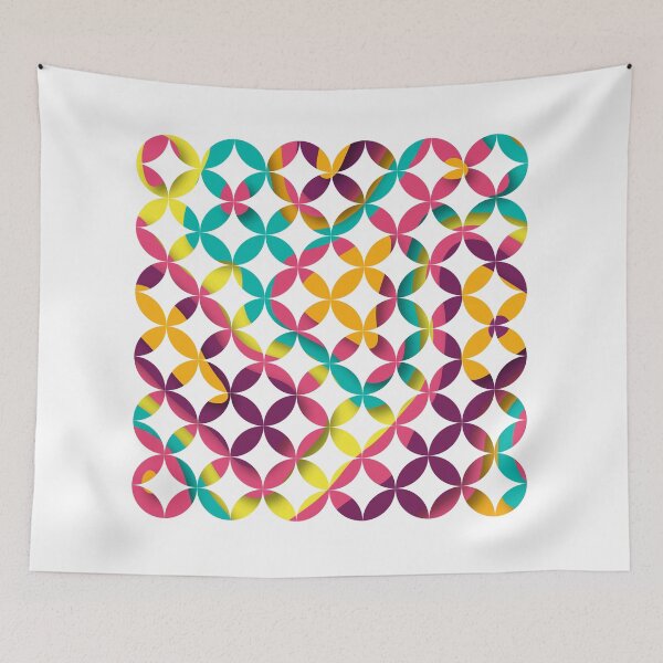 Artikelvorschau, Geometric Circle Pattern - Turquoise, pink, Purple entworfen und verkauft von Studio Grafiikka.