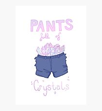 Pants Full of Crystals Photographic Print