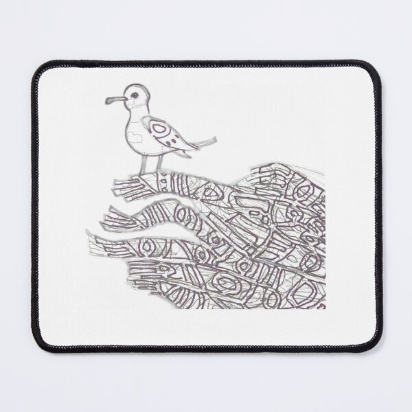 Item preview, Seagull on beached tree roots designed and sold by Shannon Thomas.