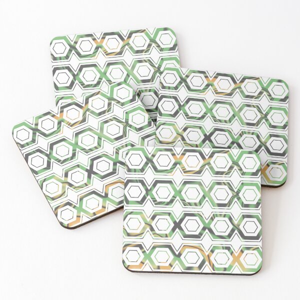 Artikelvorschau, Geometric Hexagon Pattern 02 - Off White  entworfen und verkauft von Studio Grafiikka.