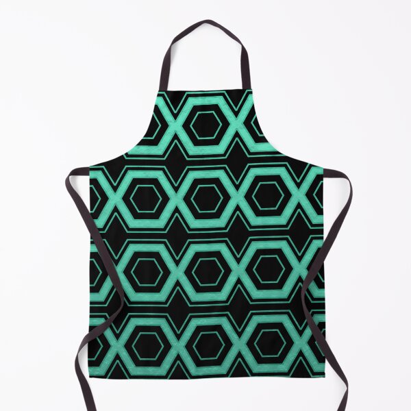 Aperçu de l'œuvre Geometric Hexagon Pattern - Cyan créée et vendue par Studio Grafiikka.