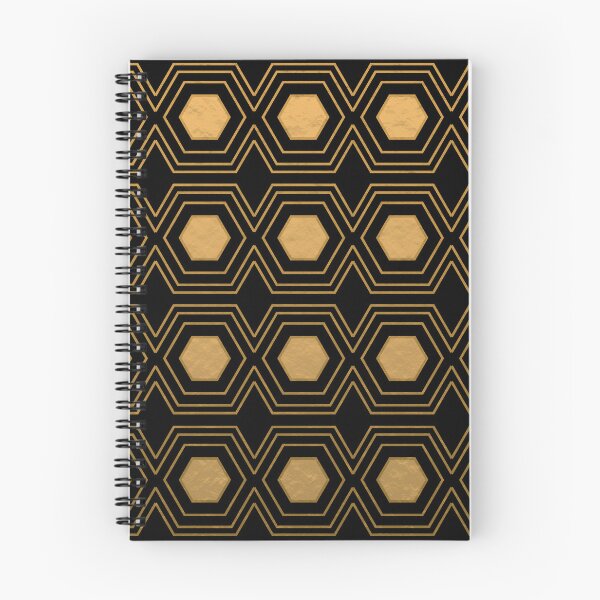 Artikelvorschau, Geometric Hexagon Pattern 02 - Black  entworfen und verkauft von Studio Grafiikka.