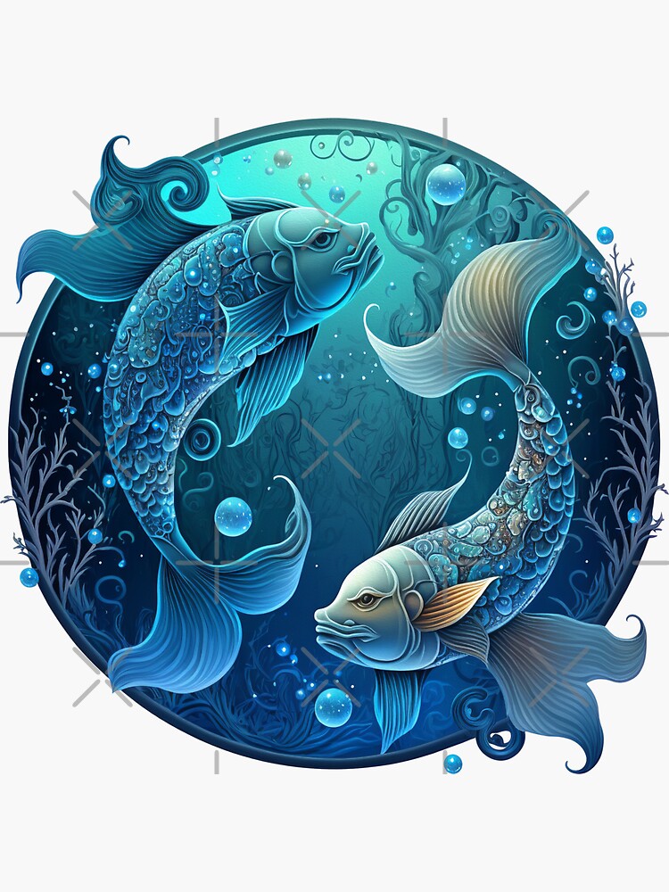 Pisces The Fish Zodiac Sign | Sticker