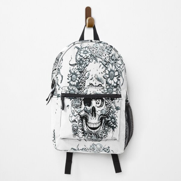 Item preview, Mecha skull geared with flowers  designed and sold by artzyrrone.
