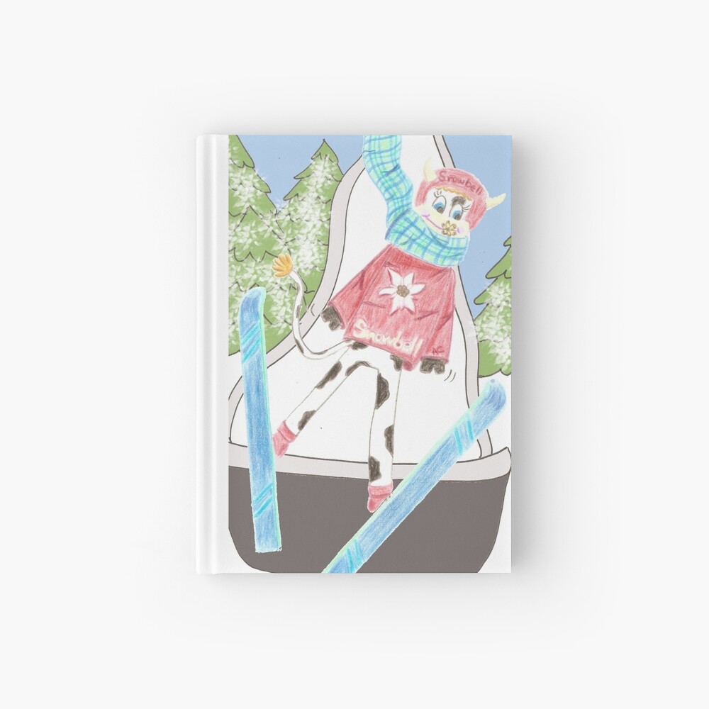 Snowbell ski jumping Hardcover Journal