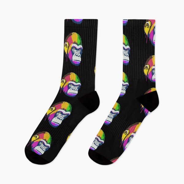 Item preview, Gorilla colorful street art designed and sold by spyduckz.