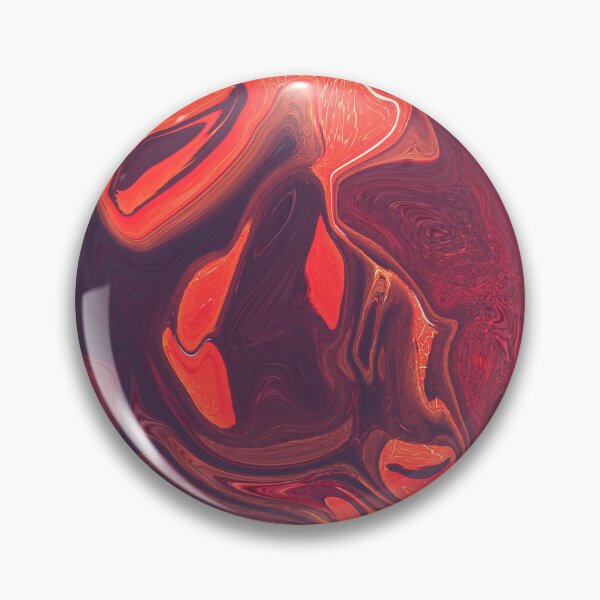 Item preview, Asher - Contemporary Abstract - Fluid Painting - Marbling Art - Violet, Red Orange designed and sold by Studio Grafiikka.