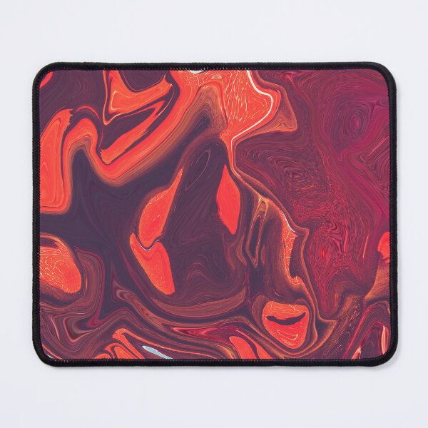 Item preview, Asher - Contemporary Abstract - Fluid Painting - Marbling Art - Violet, Red Orange designed and sold by Studio Grafiikka.