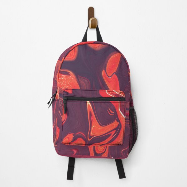 Item preview, Asher - Contemporary Abstract - Fluid Painting - Marbling Art - Violet, Red Orange designed and sold by Studio Grafiikka.