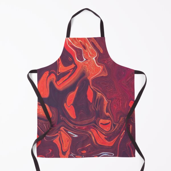 Item preview, Asher - Contemporary Abstract - Fluid Painting - Marbling Art - Violet, Red Orange designed and sold by Studio Grafiikka.