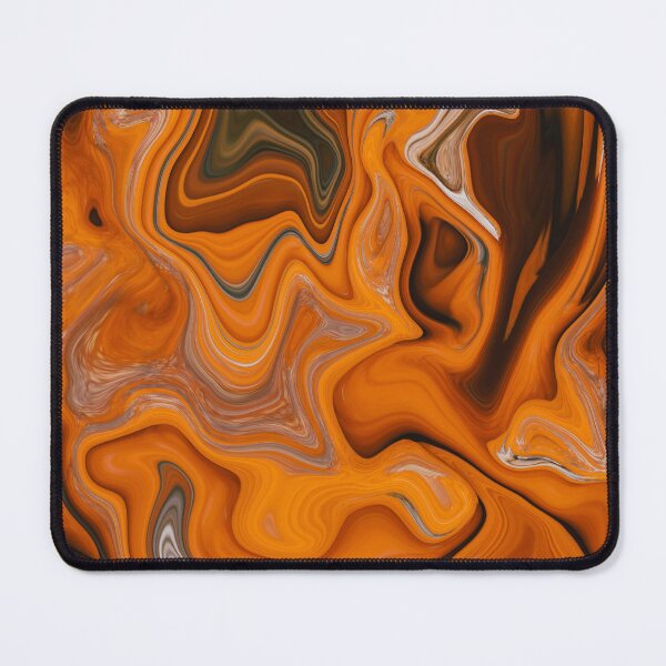 Item preview, Atticus 01 - Contemporary Abstract - Fluid Painting - Marbling Art - Princeton Orange designed and sold by Studio Grafiikka.