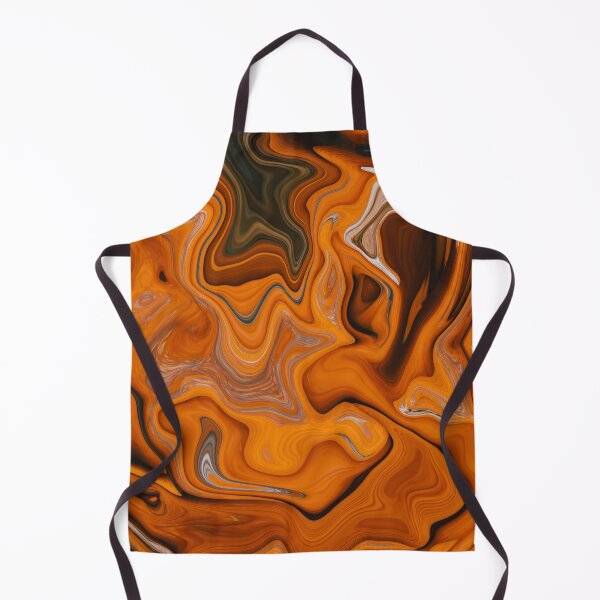 Aperçu de l'œuvre Atticus 01 - Contemporary Abstract - Fluid Painting - Marbling Art - Princeton Orange créée et vendue par Studio Grafiikka.
